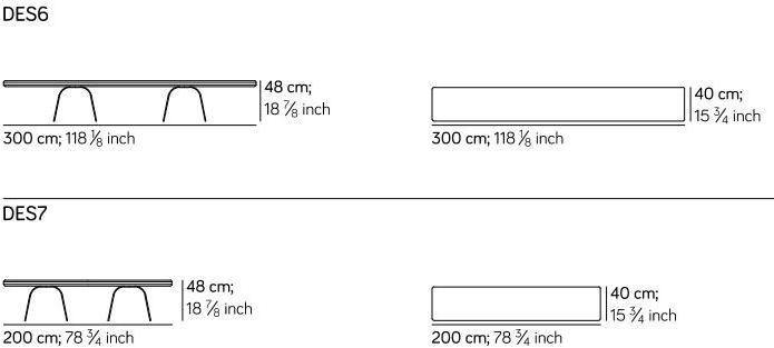 AMURA Деревянная скамейка с металлическим основанием Desco sun-id-1471443 - Вид №2