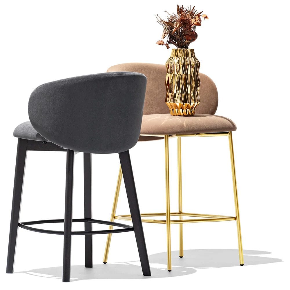 Высокий тканевый стул с подставкой для ног Connubia Тука ARCH-00065702 - Вид №2