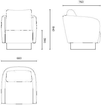Stylish Club Мягкое бархатное кресло с подлокотниками Her Scf.he09 - Вид №5
