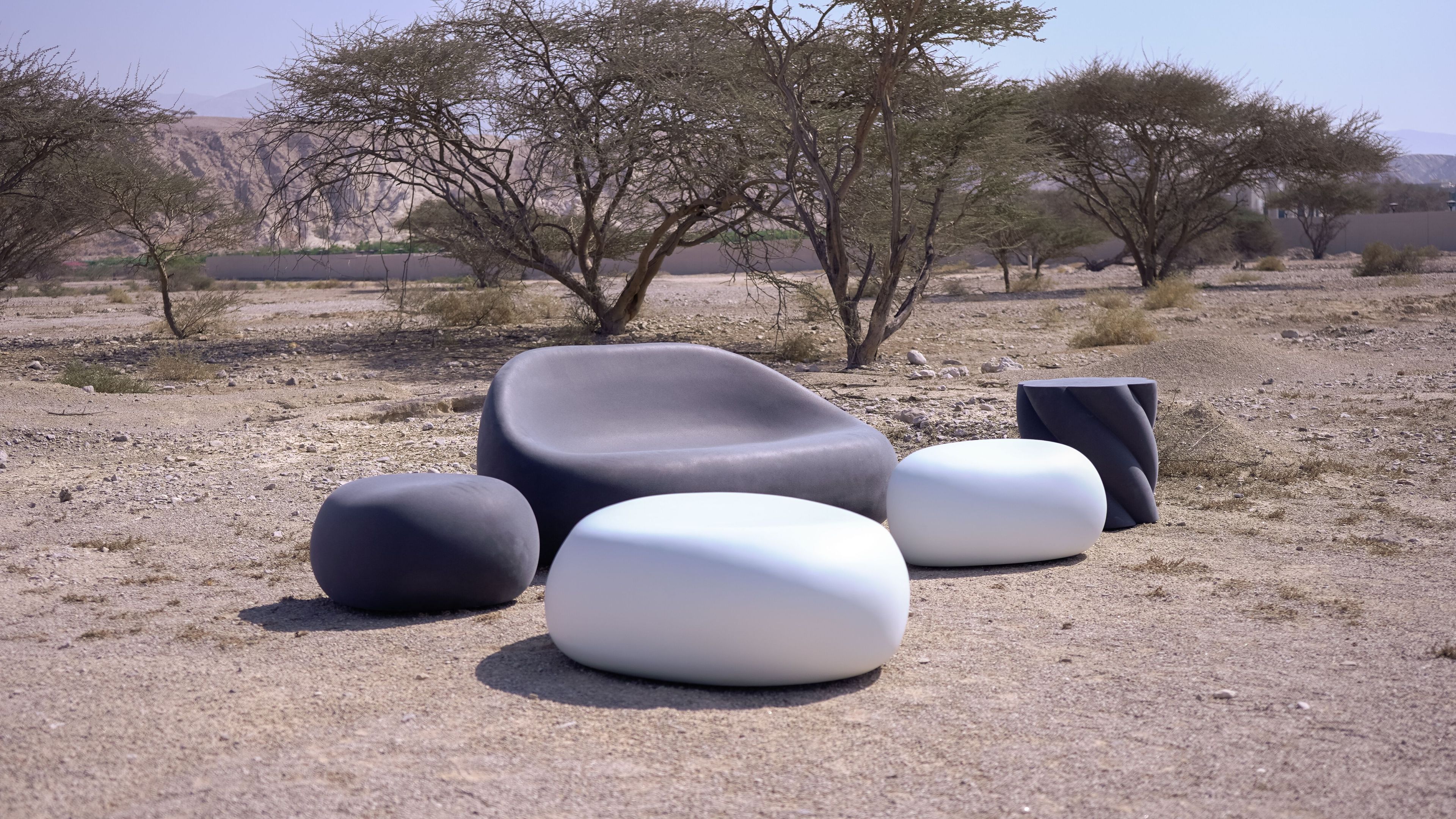 Круглый пуф с пенопластовым покрытием SIXINCH Twist ARCH-00149070 - Вид №3