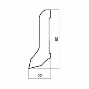 Плинтус La San Marco Profili Экспрешен Шпонированный Дуб 2500х60 мм.