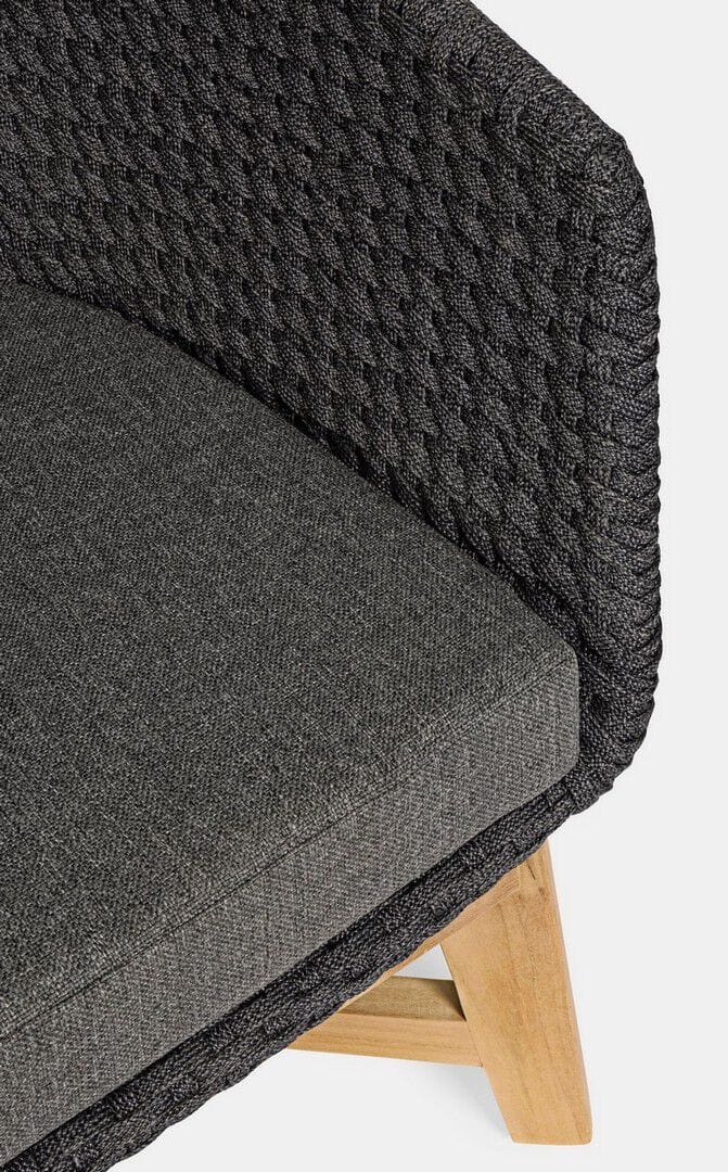 Веревочное и тканевое садовое кресло с подлокотниками BIZZOTTO Coachella ARCH-00029312 - Вид №19