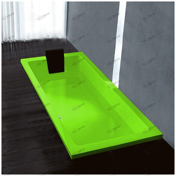 Ванна Gruppo treesse Quadra 170 V0720-SX-S салатовая прямоугольная встроенная левая VINV0720SXS