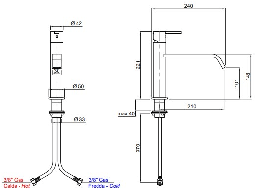 Antonio Lupi Design Смеситель для умывальника, однорычажный Bikappa Antoniolupi sun-id-1386921 - Вид №3
