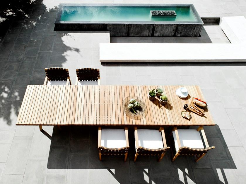 TRIBÙ Прямоугольный садовый стол из тика Vis à vis 01753/01754 - Вид №2