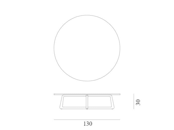 Низкий круглый журнальный столик из каррарского мрамора Exteta Sunset ARCH-00014677 - Вид №3