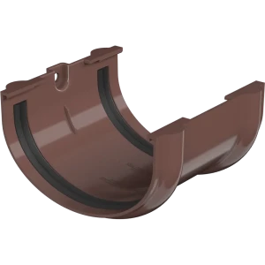 Соединитель желоба ПВХ Технониколь Оптима 12 мм 120 мм цвет коричневый