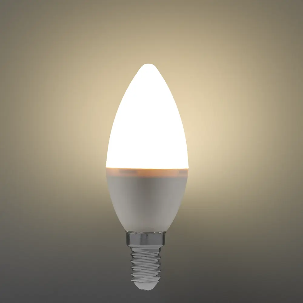 Лампа светодиодная Volpe E14 220-240 В 6 Вт свеча матовая 600 лм нейтральный белый свет STLM-2124629 - Вид №3