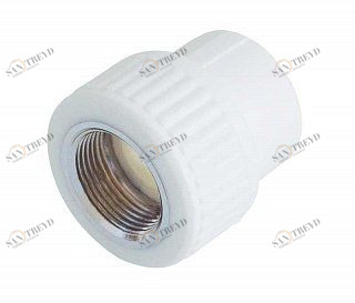 Муфта комбинированная KALDE D32х1" ВР белая 3222NFO321000