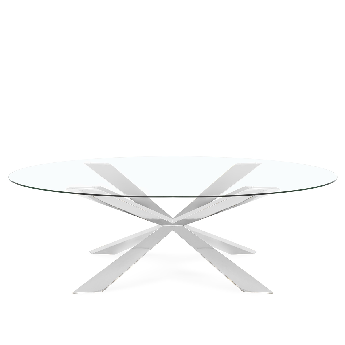 450250-02 ABHIKA ТАБЛИЦА ОВАЛИЯ H75 220X110 SILVER  - Вид №5