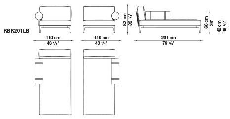 B&B Italia Outdoor 3-х местный тканевый садовый диван Ribes sun-id-1376958 - Вид №29