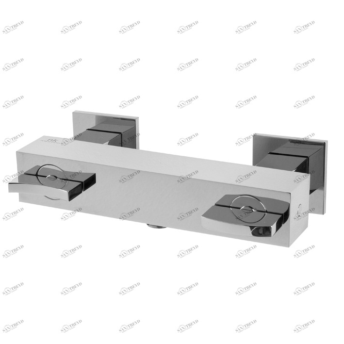Смеситель для душа настенного монтажа 1/2 ”. Керамические дисковые клапаны. Межосевое расстояние 150 +/- 20 мм. Расход 30,56 л / мин. при 3 барах.  Imagine NOKEN 100038832  CHROME