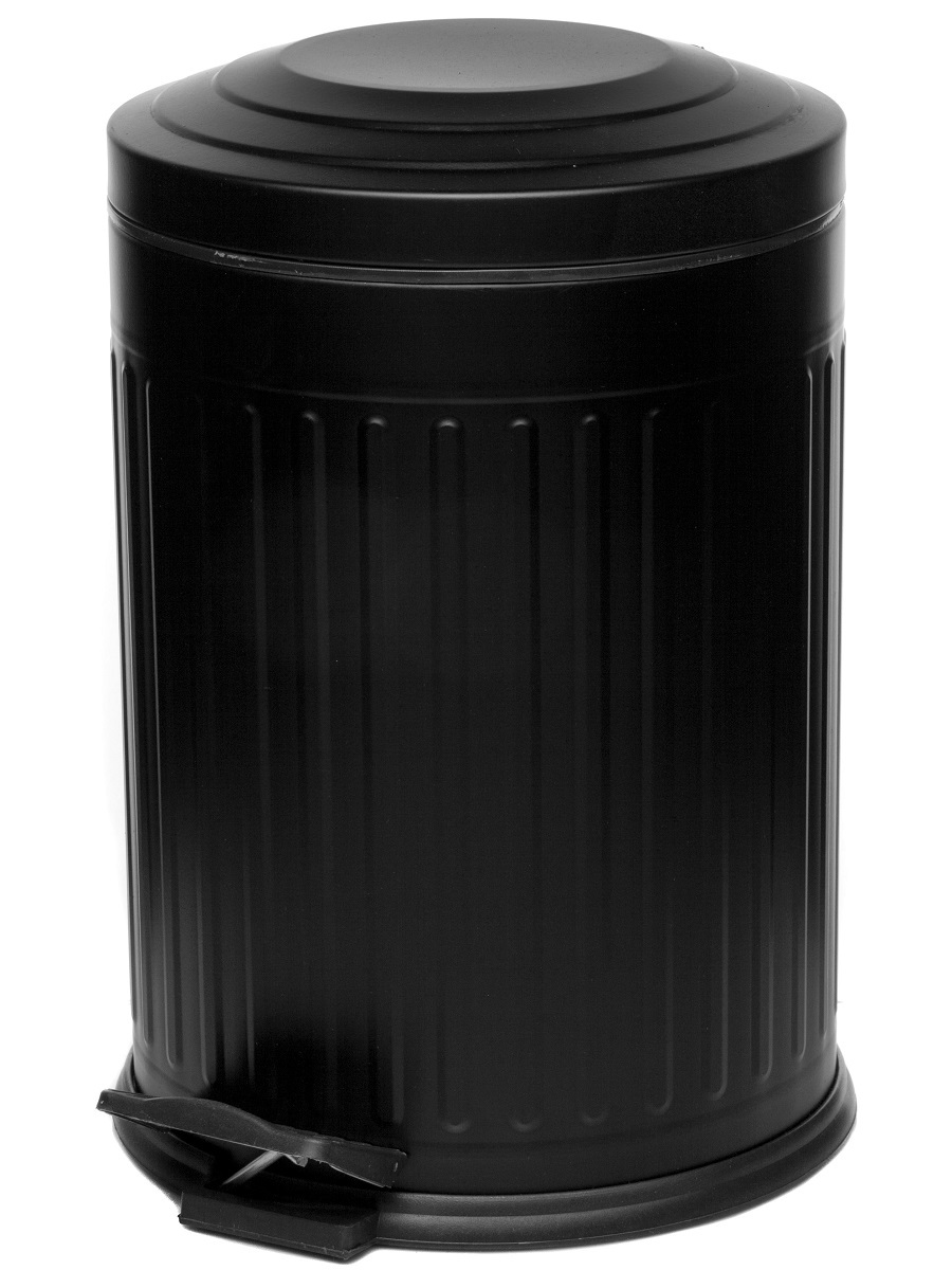 Вёдра с педалью и крышкой Apus 12L Black NAVAKO 11013