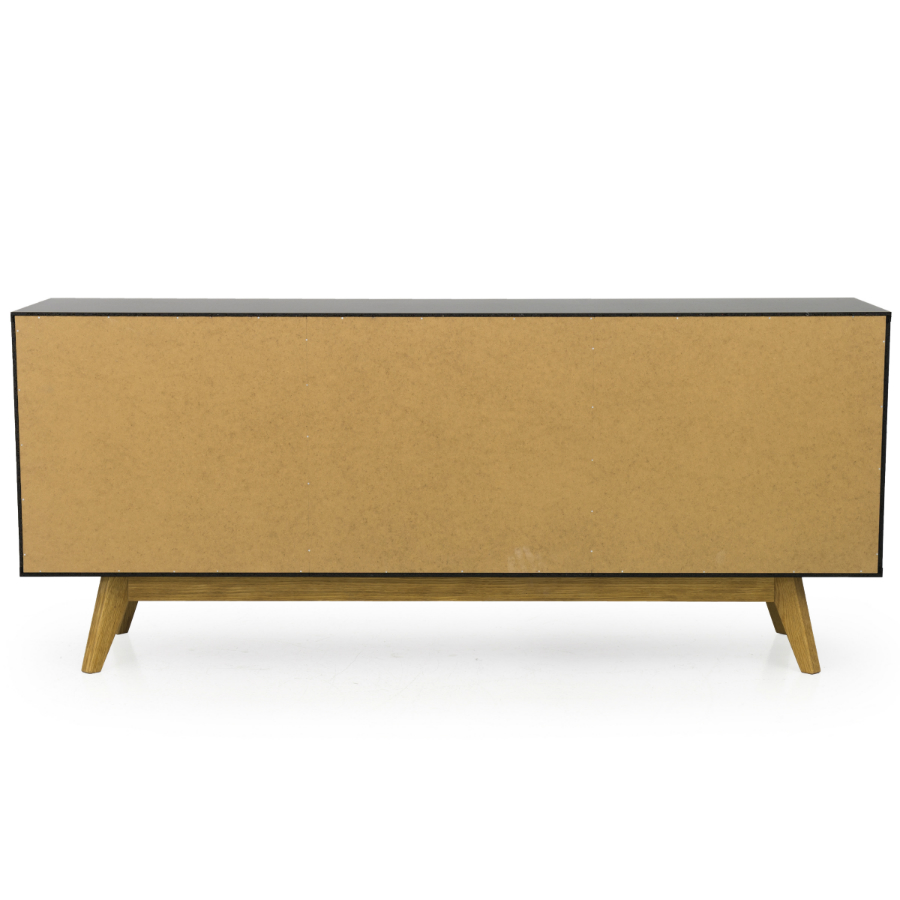 Сервант Tenzo Bess, 72х170х43 см, дуб, черный 2175024 - Вид №9