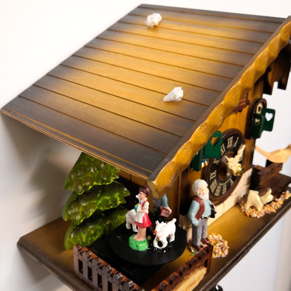 Часы настенные деревянные орех с кукушкой Sars 8MT SARS ДИЗАЙНЕРСКИЕ 00-3967481 Коричневый  - Вид №3