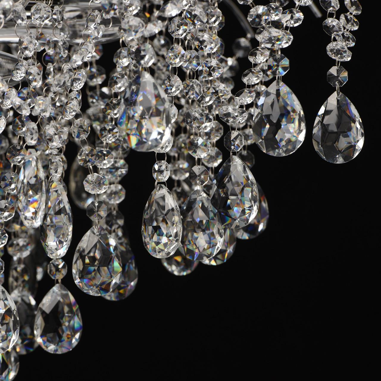 Потолочная люстра MW-Light Бриз 464018609 MW-LIGHT ДИЗАЙНЕРСКИЕ, БРИЗ 220042 Хром  - Вид №2