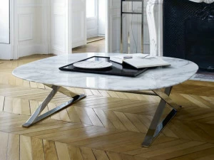 Maxalto Низкий квадратный мраморный журнальный столик Pathos