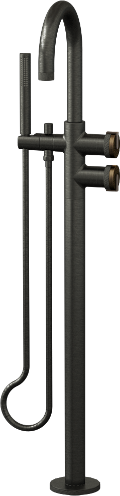 E-11554-R1VBB-L1OB-BOX Смеситель напольный отдельностоящий (внешняя часть) GRAFF MOD+