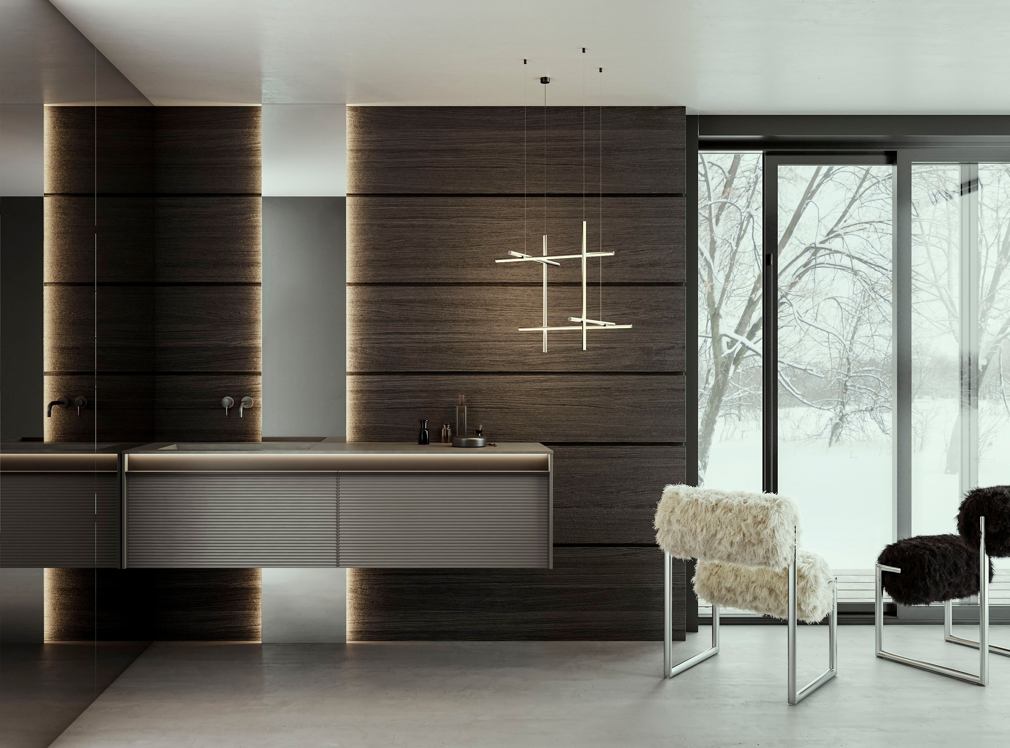 Подвесной умывальник с ящиками Mobilcrab Line ARCH-00057578 - Вид №1