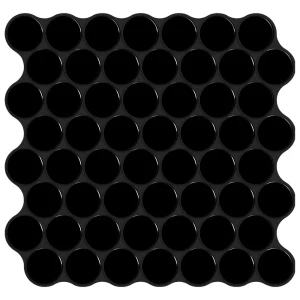 Наклейка декоративная 3D мозаика Черная роса 25x25 см 87087967 STLM-2035403