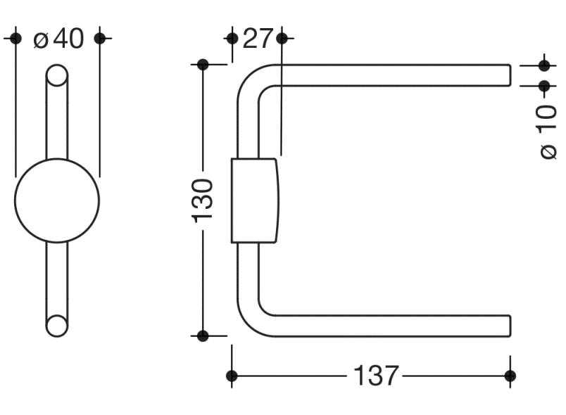 815.21.31060 Запасной держатель бумаги, двойной HEWI WC-Accessoires  - Вид №1