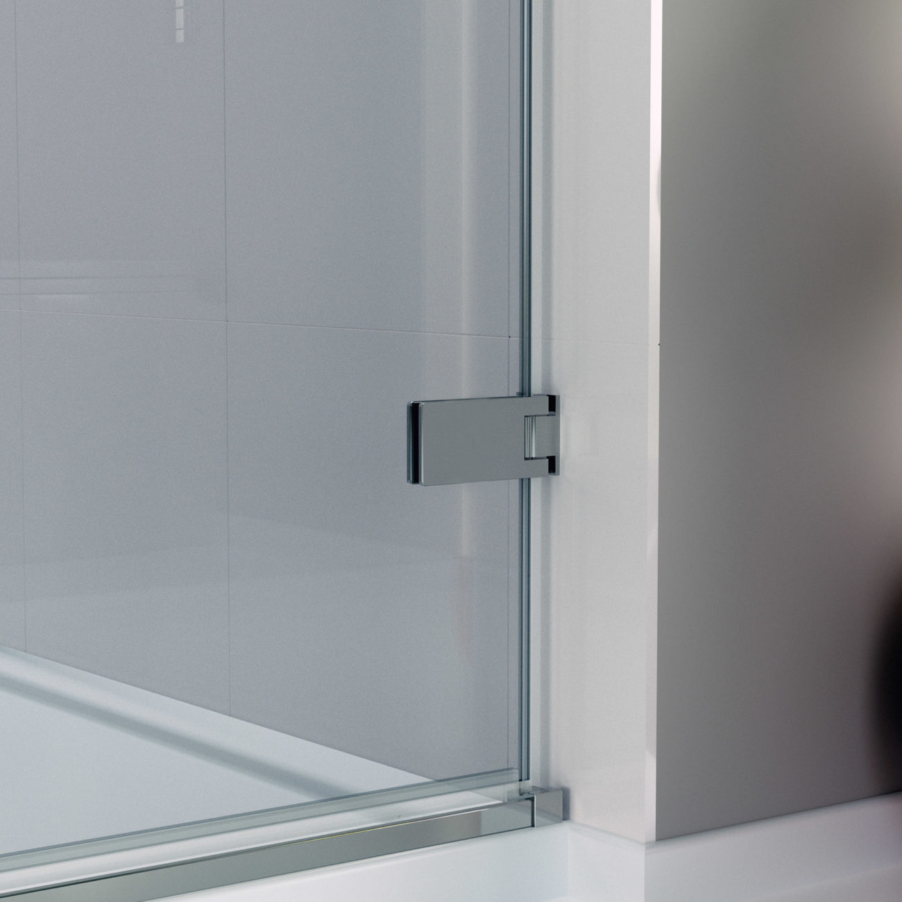 Дверь в нишу GHF950H L или R Merlyn Arysto Хромированный  - Вид №2