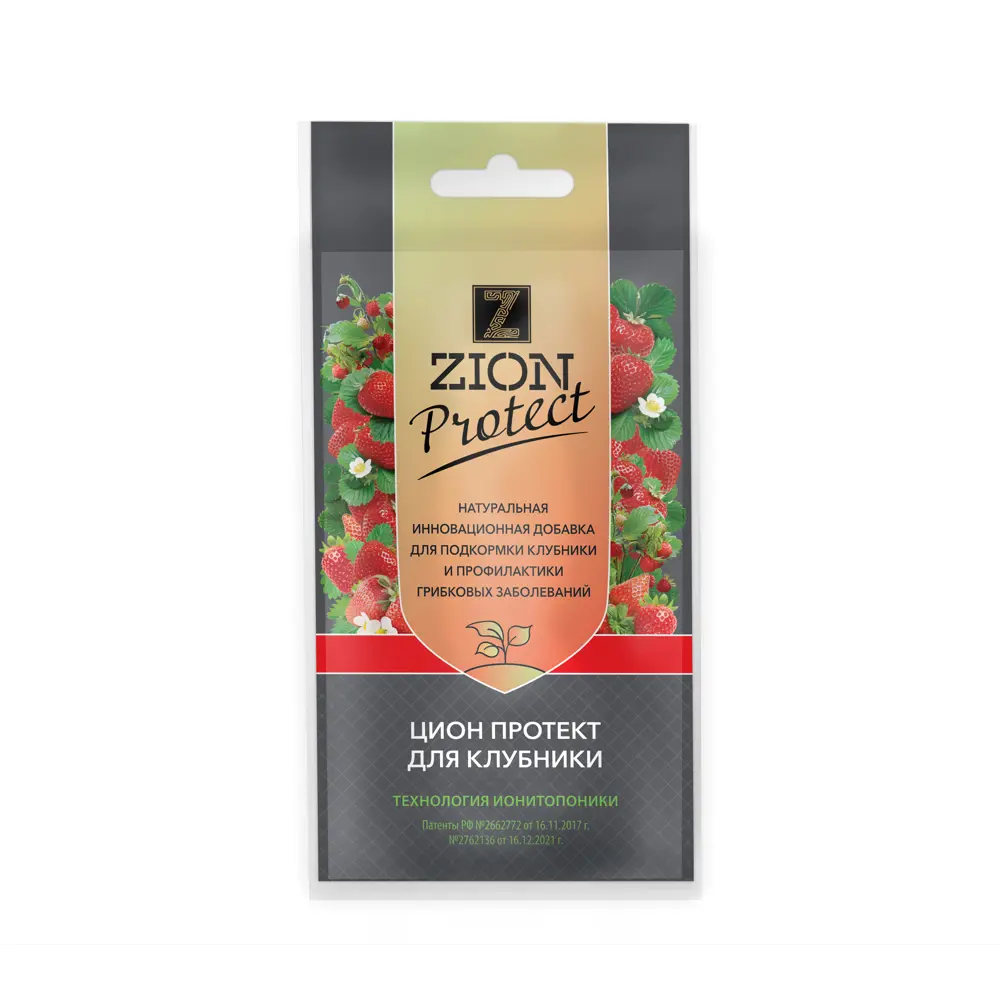 Удобрение Zion Протект субстрат для клубники 40 г 89460233 STLM-2159518 ЦИОН ПРОТЕКТ