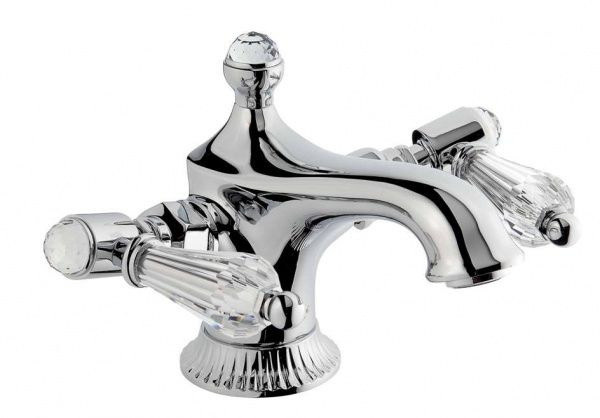 98003LCSWCR Смеситель The One для раковины. Прозрачные кристаллы Swarovski, цвет хром EMMEVI