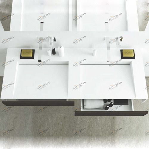 47027 Подвесная раковина настенная овальная MOMA Design Woodtower белая