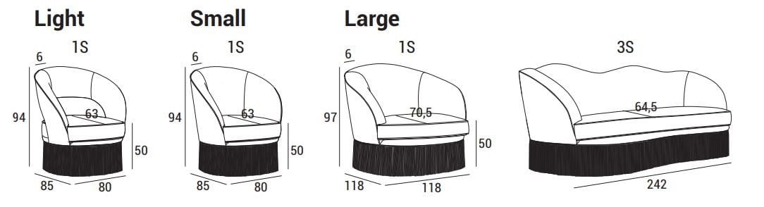 Бархатный раскладной диван-кровать Domingo Salotti Dione ARCH-00099864 - Вид №14