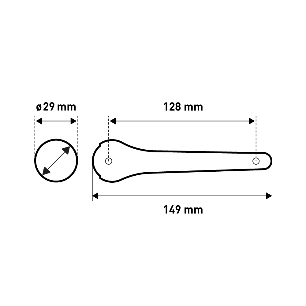 Мебельная ручка  Скоба, 149x29x29 мм, хром LJPS0189 Public Steel Россия  - Вид №5