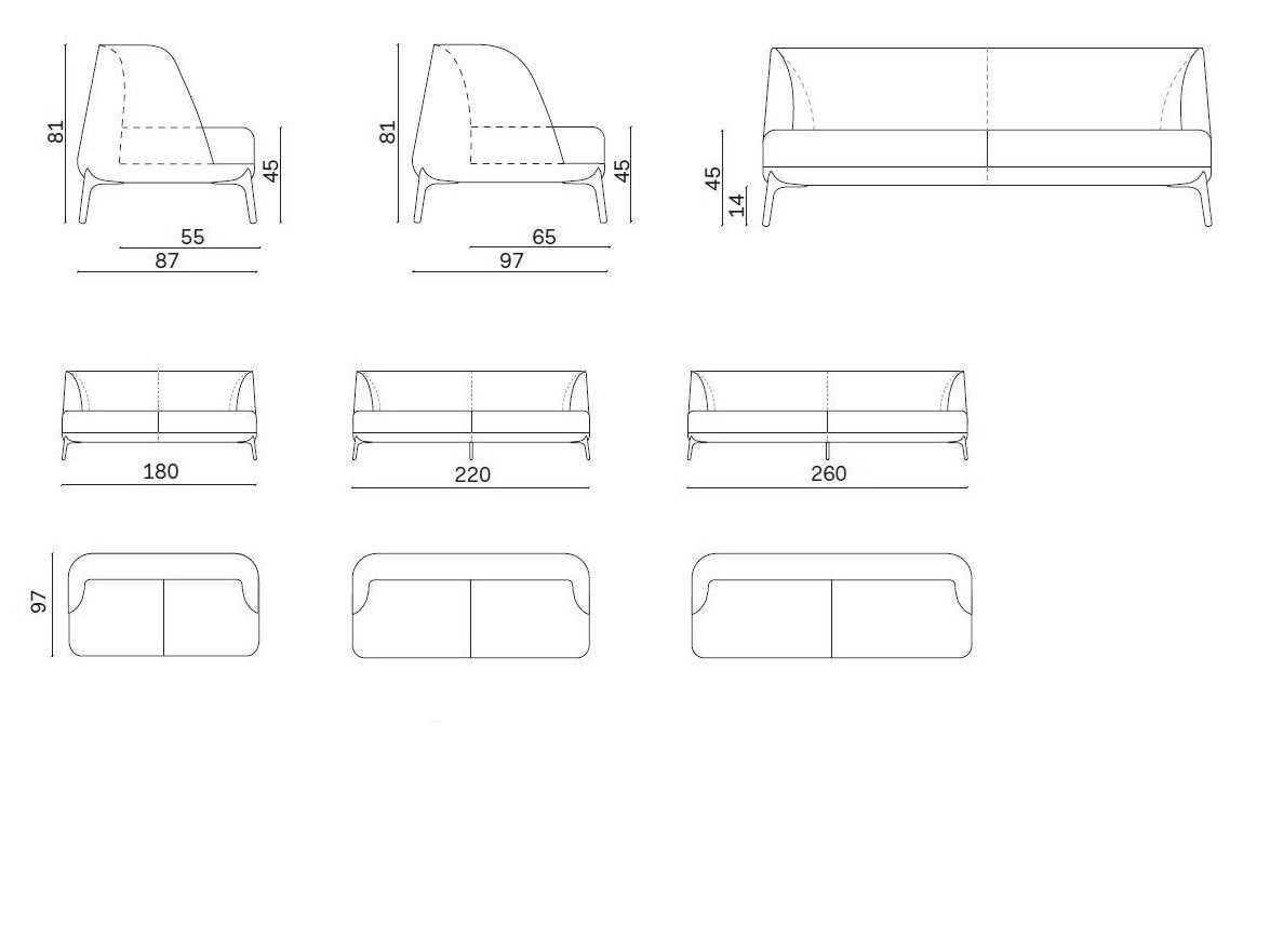 3-местный диван Novamobili ARCH-00137158 - Вид №7