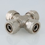 VTm.341.N.261626 Фитинг обжимной – крестовина Valtec 26 х 16 х 26 х 16 мм  - Вид №7