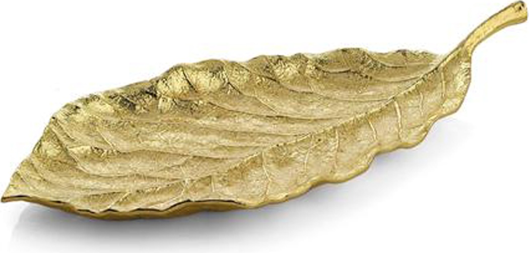 10557867 Michael Aram Чаша-лист Michael Aram "Лист магнолии" 50см Сталь нержавеющая 