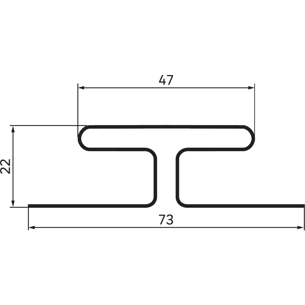 H-профиль для сайдинга MONLID цвет серый 89407952 STLM-2078544  - Вид №1