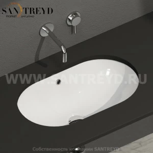 SC043BI Накладная раковина под столешницу  овальная Ceramica Globo FORTY3