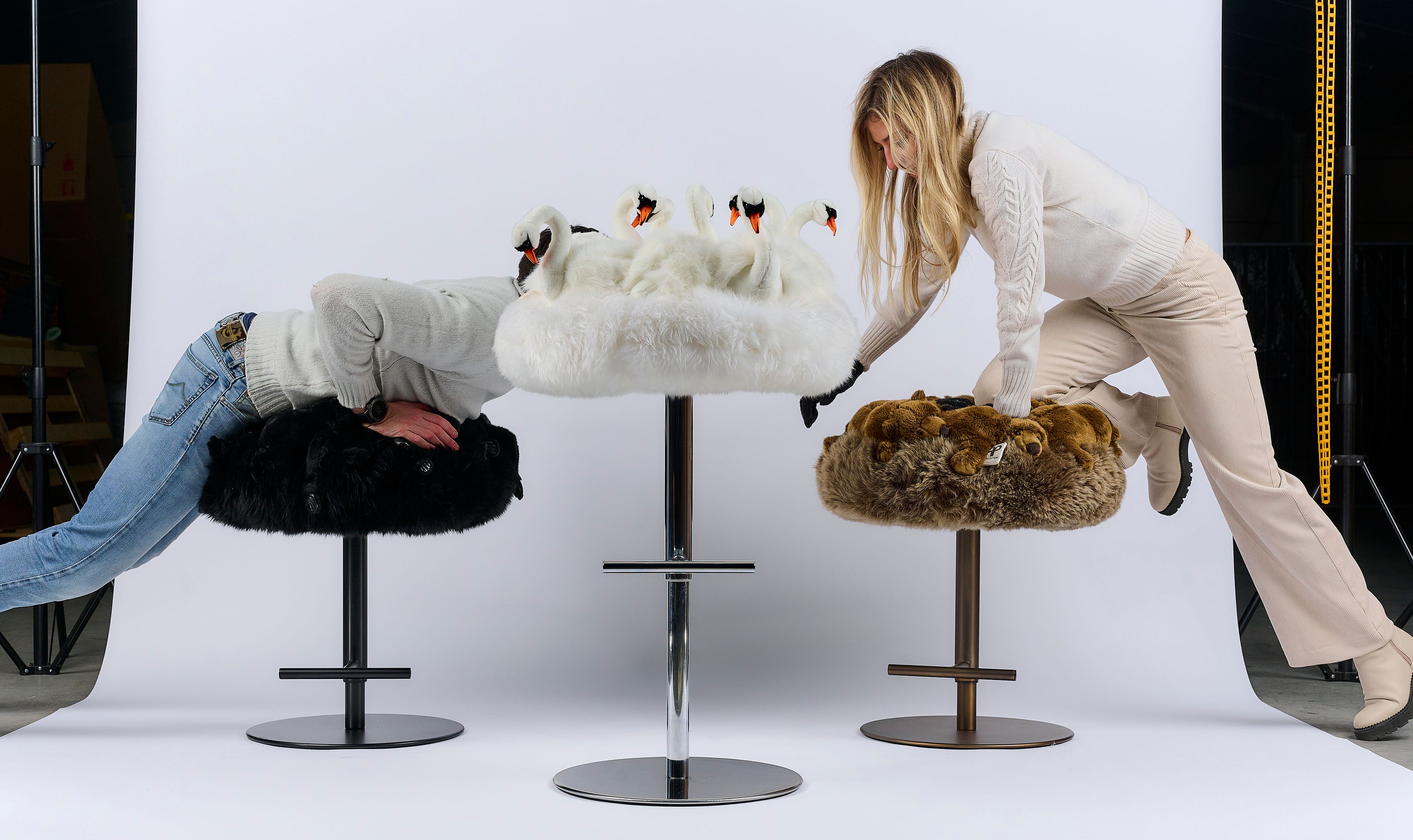 Регулируемая высота полиэстер мягкий стул APCOLLECTION Grizzly ARCH-00125267 - Вид №6