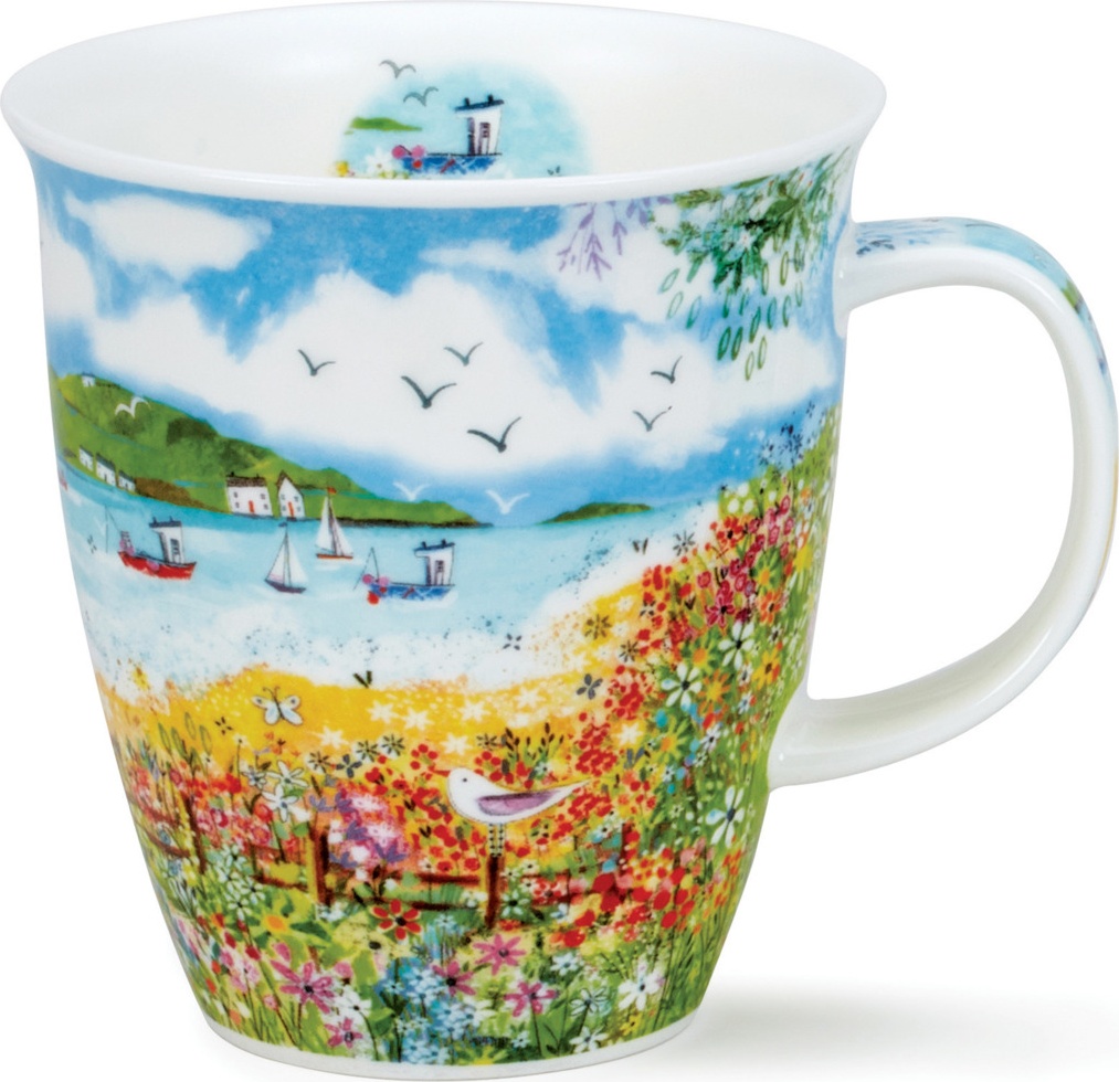 10672754 Dunoon Кружка Dunoon Прибрежный пейзаж.Сад.Невис 480мл, фарфор Фарфор костяной 
