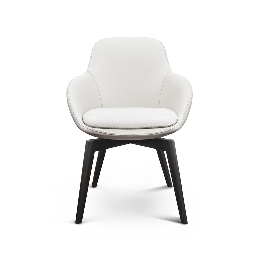 Мягкий стул из оленьей кожи с подлокотниками Formitalia Downtown ARCH-00088147 - Вид №1