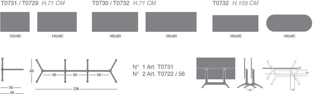 Segis Высокий стол из литого под давлением алюминия K sun-id-1420842 - Вид №2