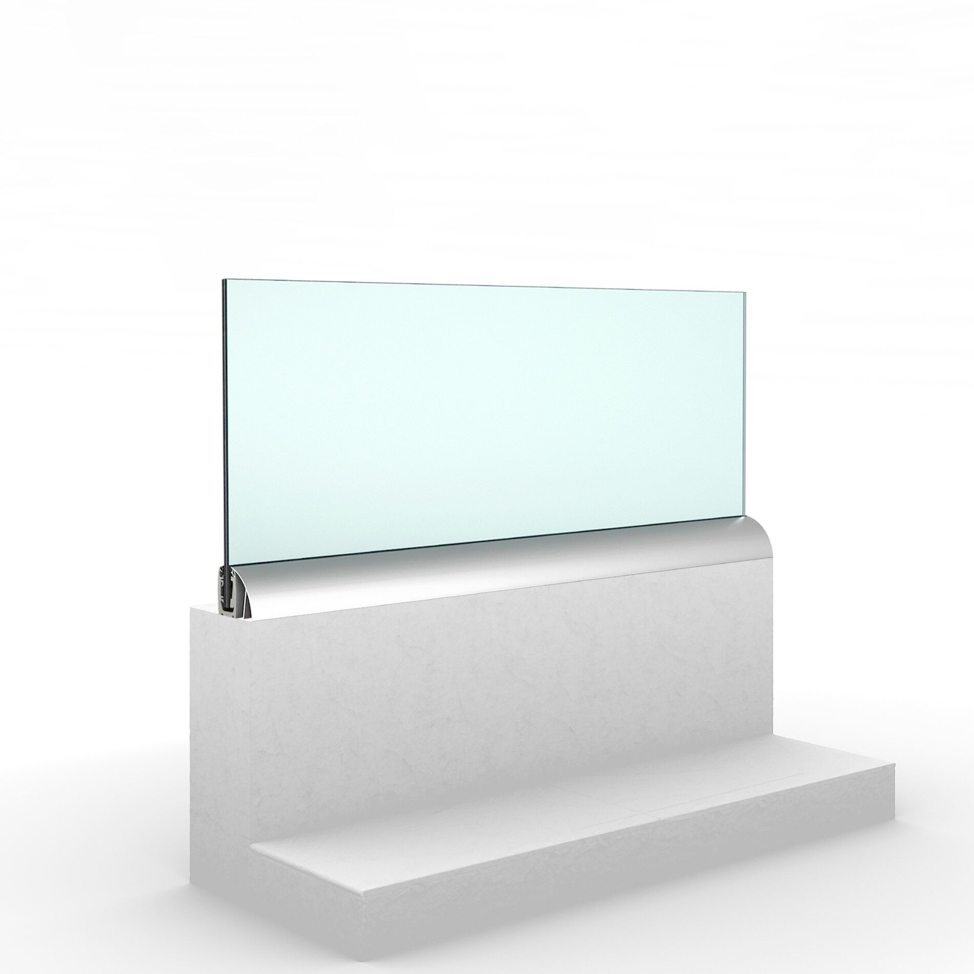 Стеклянный парапет для окон и балконов ALUVETRO система балюстрады GARDA ARCH-00077556 - Вид №6