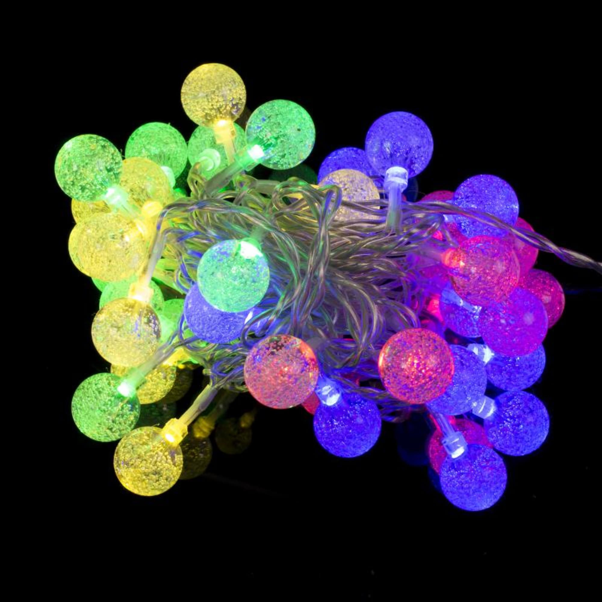 17861667 Электрогирлянда комнатная нить «Шарики» 4 м 40 LED мультисвет IP20 Santreyd 