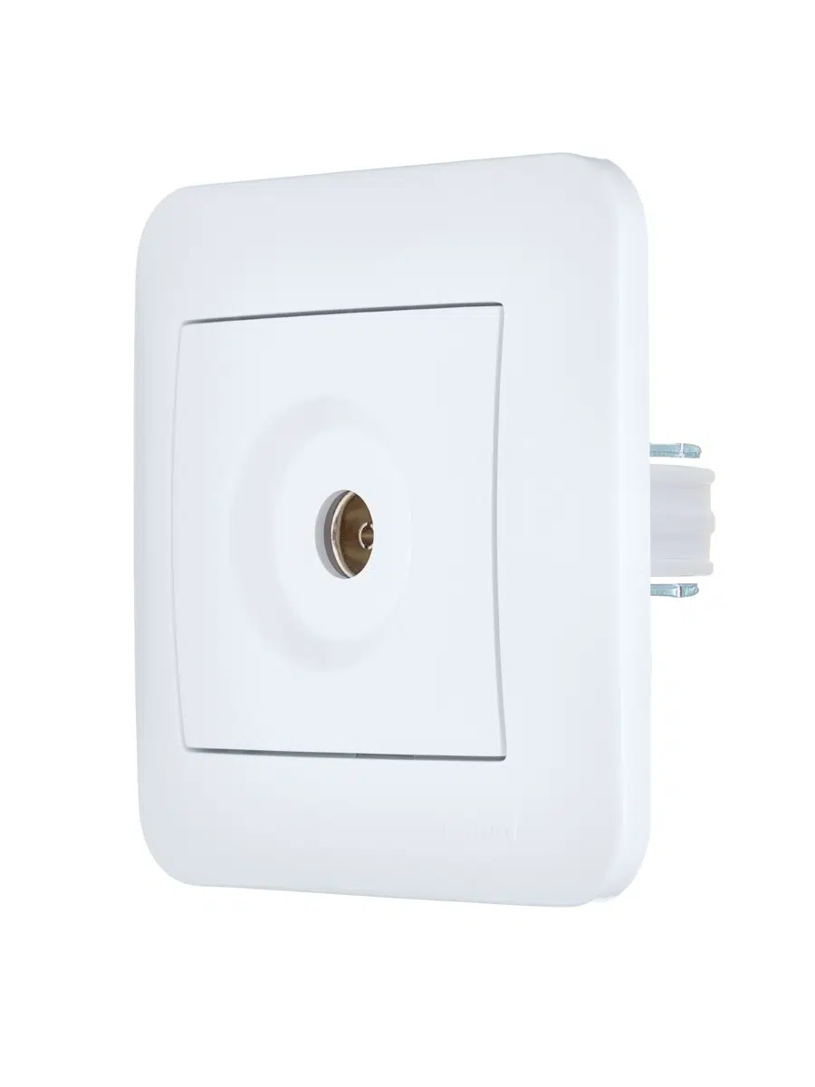 ASTI Розетка ТВ проходная белая LEZARD 7081-0202-129 - Вид №3