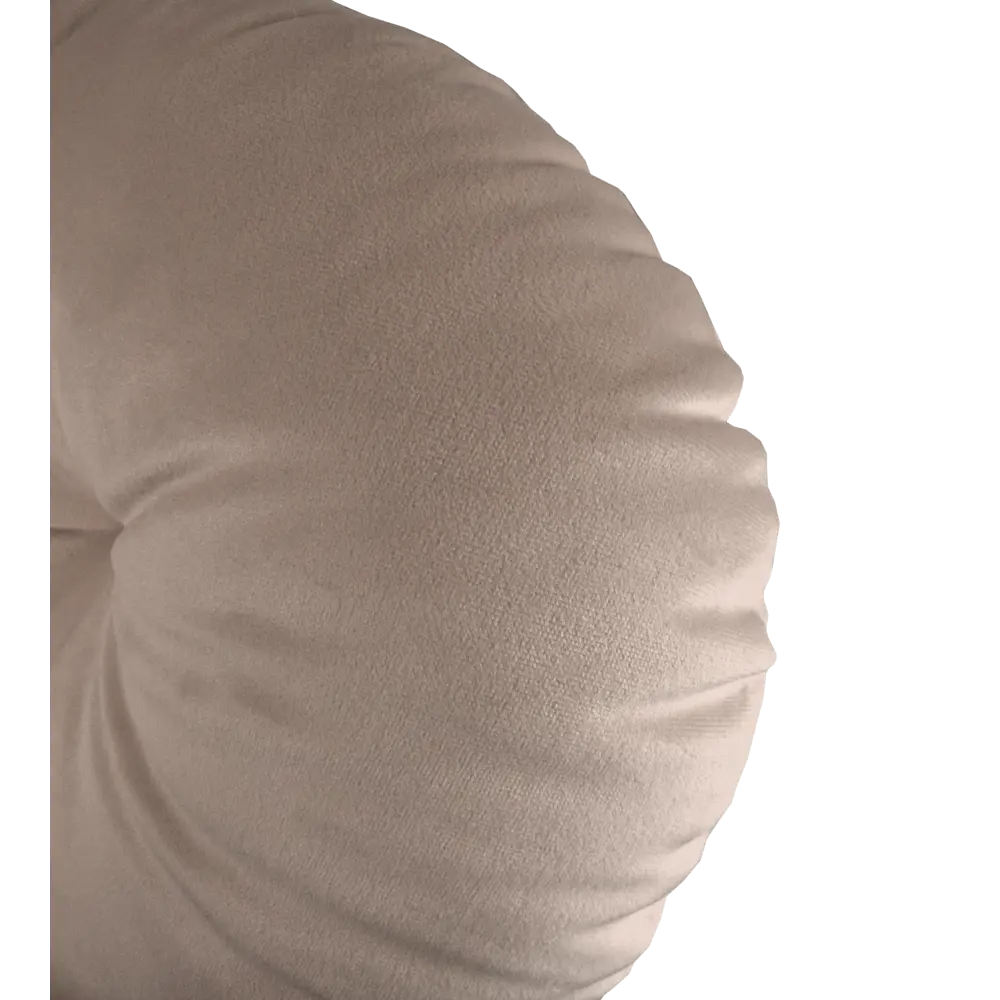 Подушка Бархат ø37 см цвет бежевый 82707624 STLM-2156435 LINEN WAY  - Вид №2