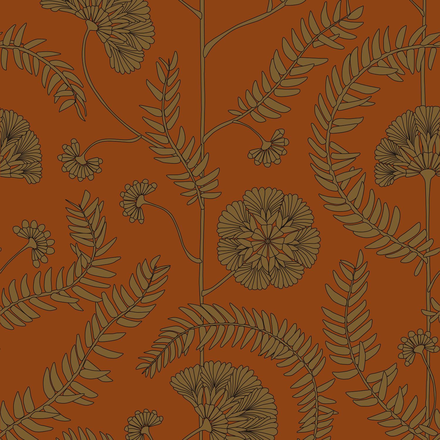 Обои с цветочными мотивами Ressource Faune &amp ARCH-00124515 - Вид №5