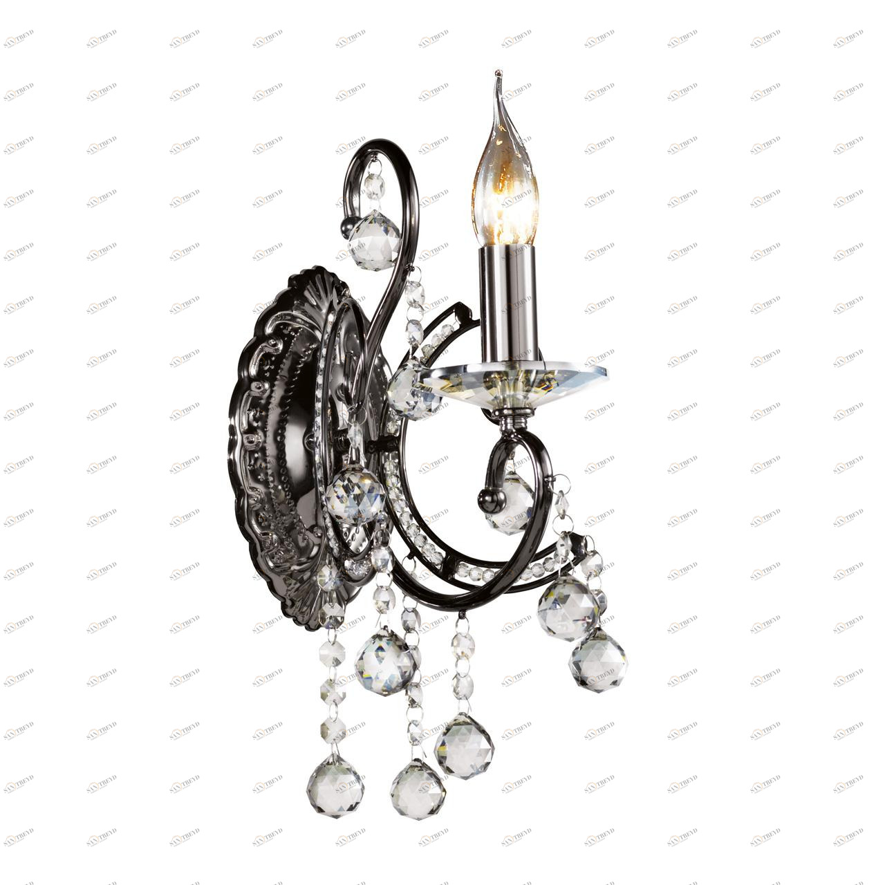 Настенный светильник бра Given 708617 SUPERNW СВЕЧА 078018 Прозрачный;серебро 