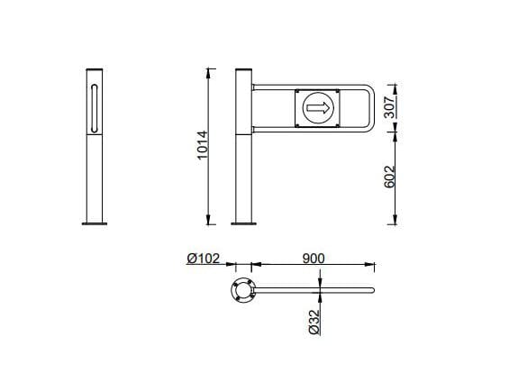 Распашные ворота ASSA ABLOY Entrance Systems ASSA ABLOY GS100 ARCH-00107379 - Вид №2