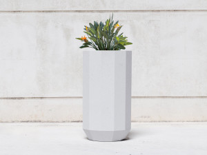 Плантатор из армированного волокном бетона