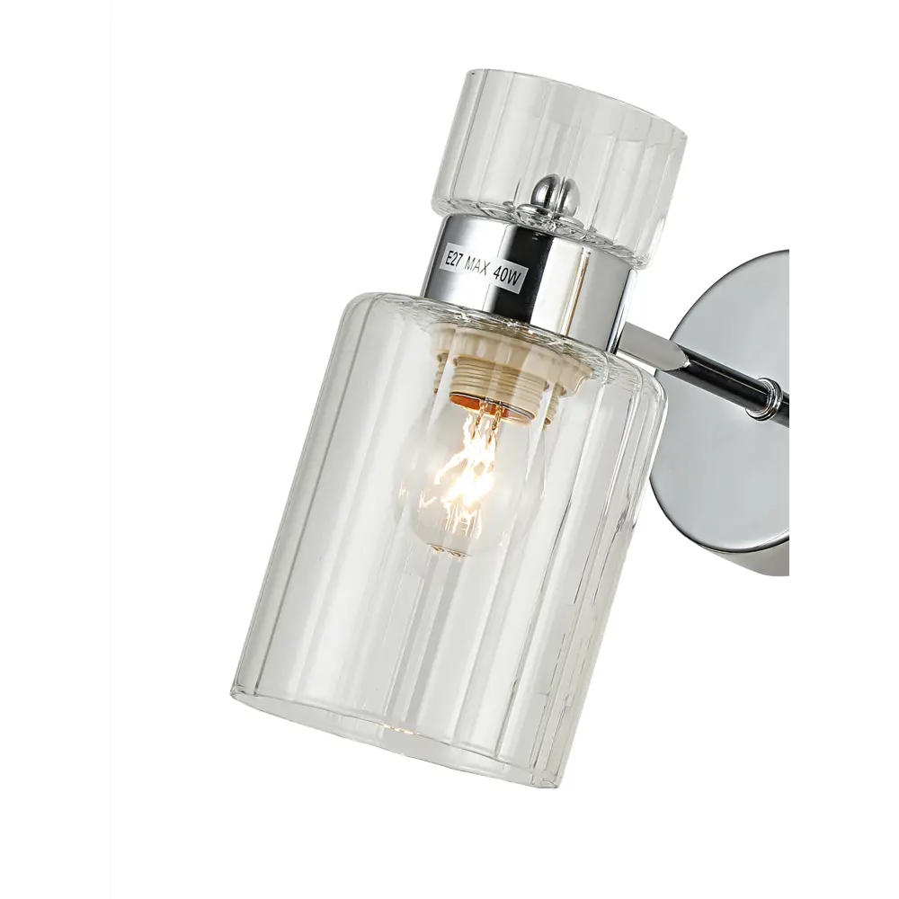 Schaffner Gino — настенный светильник с хромированным основанием и стеклянным плафоном 89426419 STLM-1568675 - Вид №3