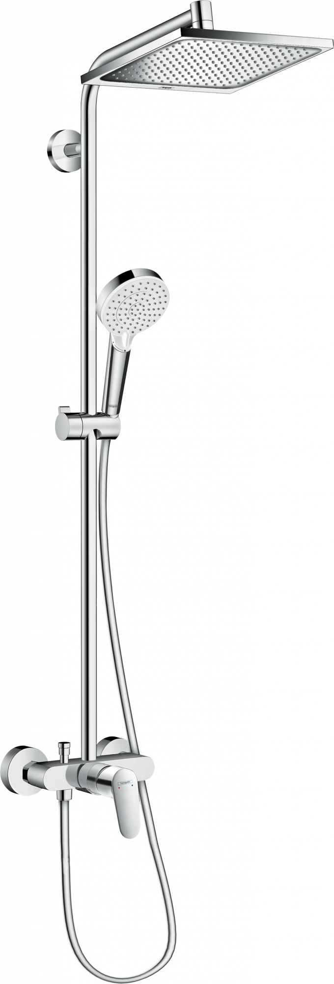 27284000 Crometta E Showerpipe 240 1jet с однорычажным смесителем Hansgrohe 